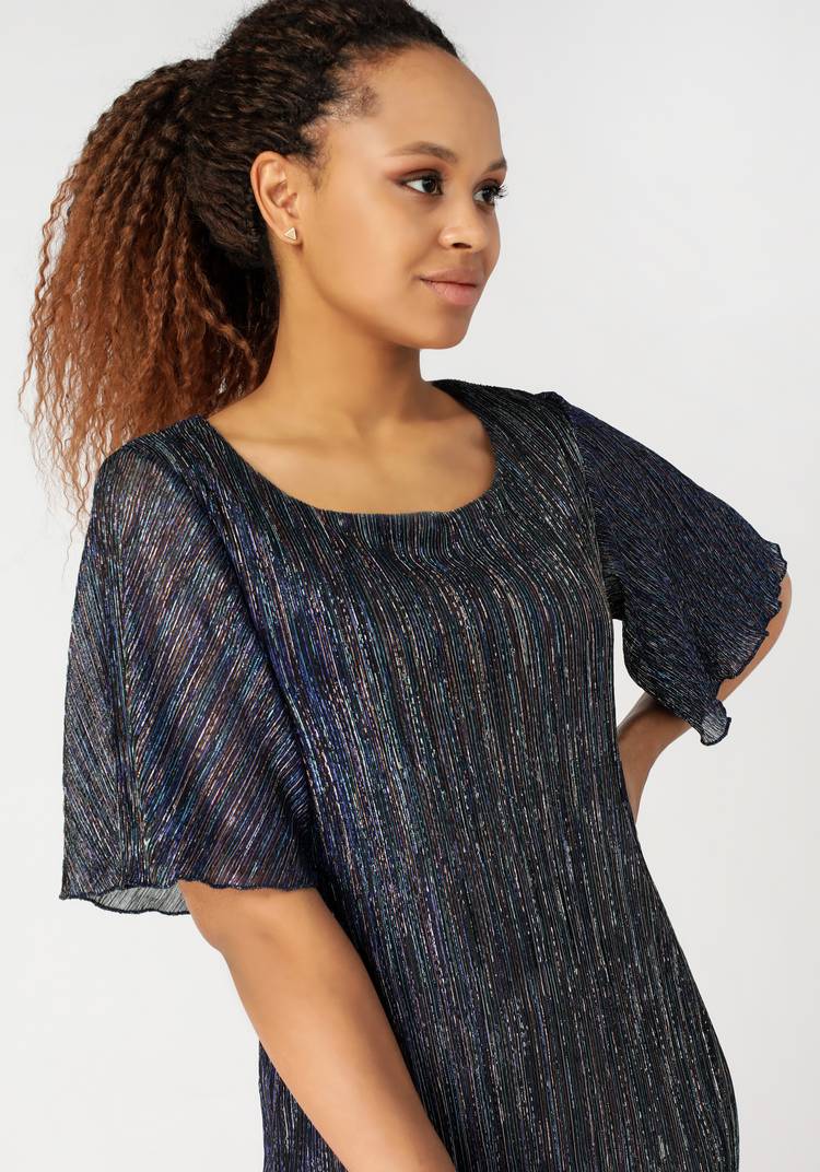 Платье из трикотажа с метанитью Даниэле шир.  750, рис. 12