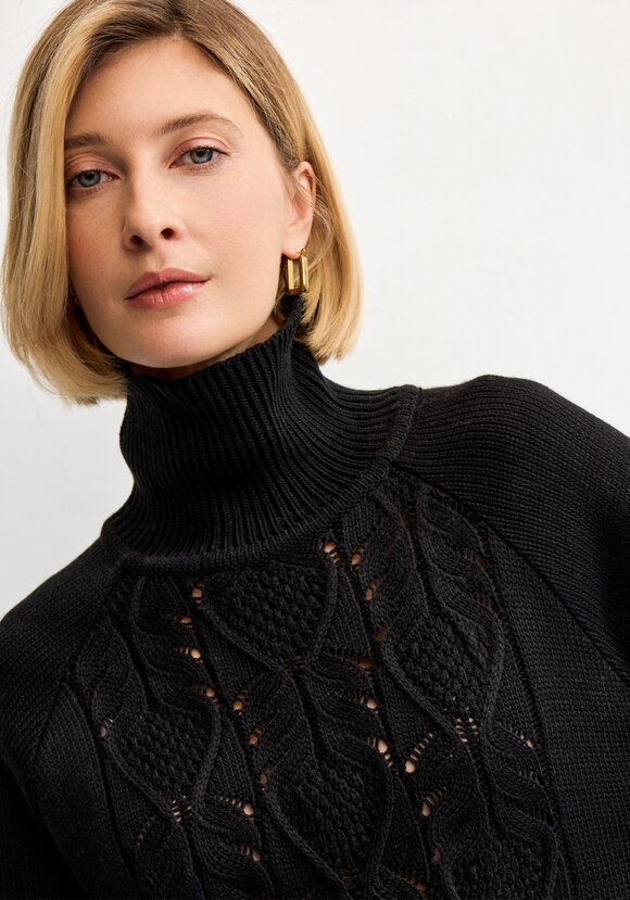 Свитер с ажурным рисунком шир.  580, рис. 49