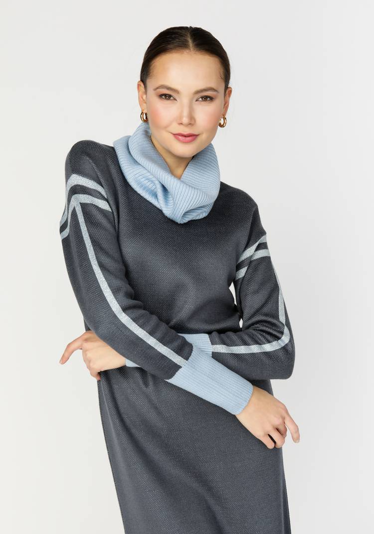 Платье прямого силуэта с контрастной отделкой шир.  750, рис. 12