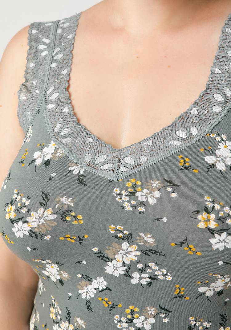 Майка из хлопка с кружевом Аэлита шир.  750, рис. 12