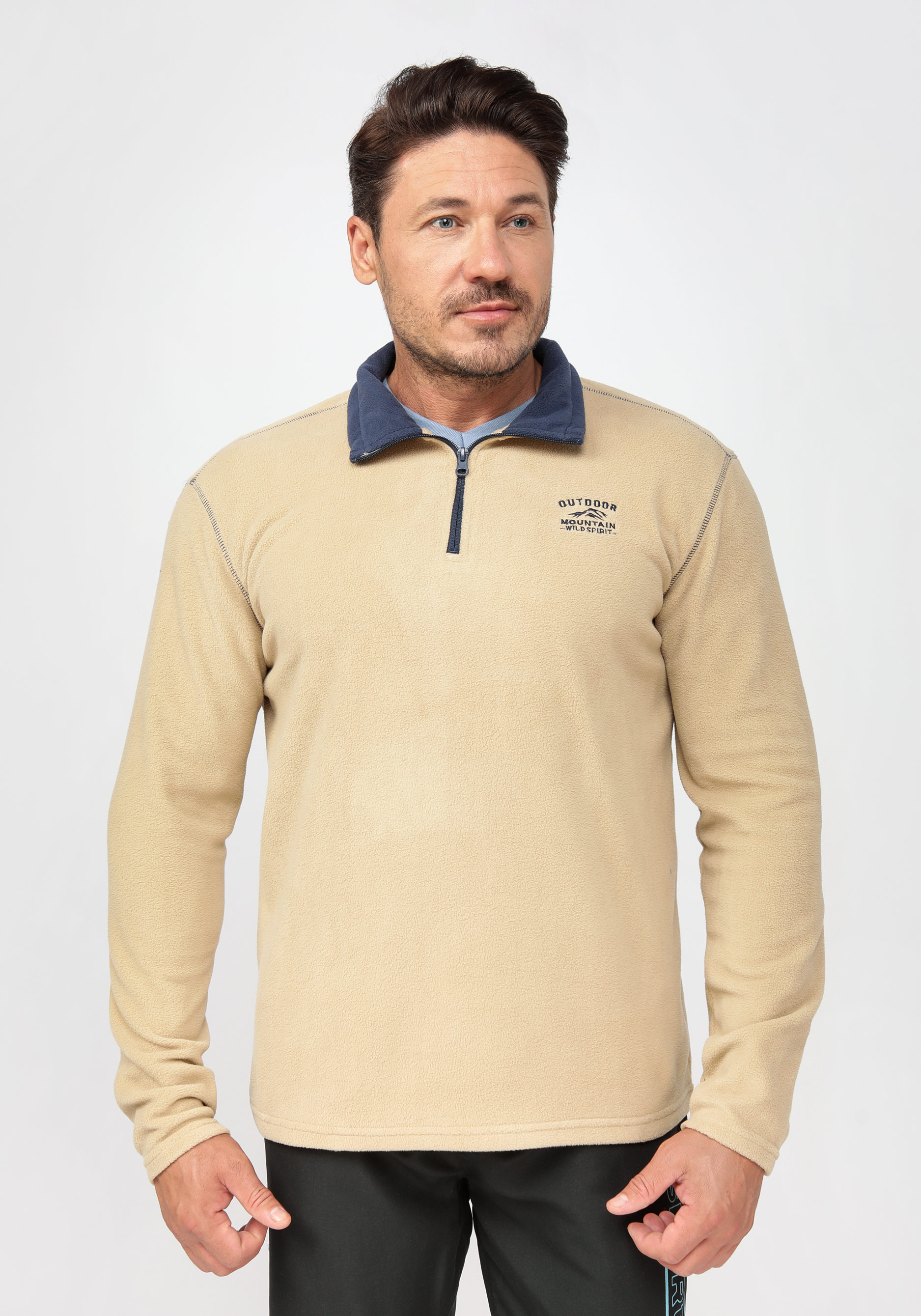 Комплект свитеров из микрофлиса "Энтони" Atlas for men, размер 46-48, цвет бежевый - фото 4