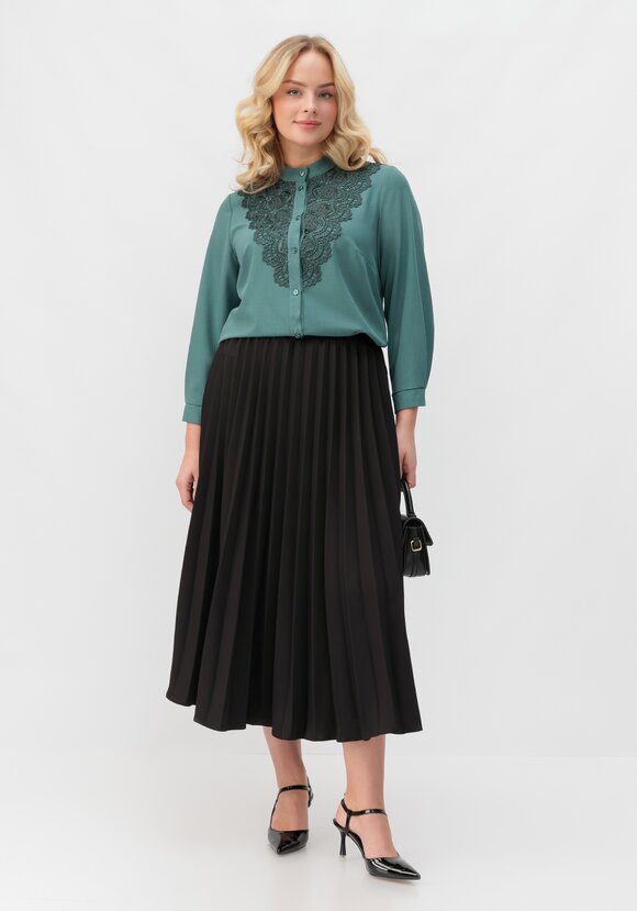 Юбка-миди гофре шир.  580, рис. 2