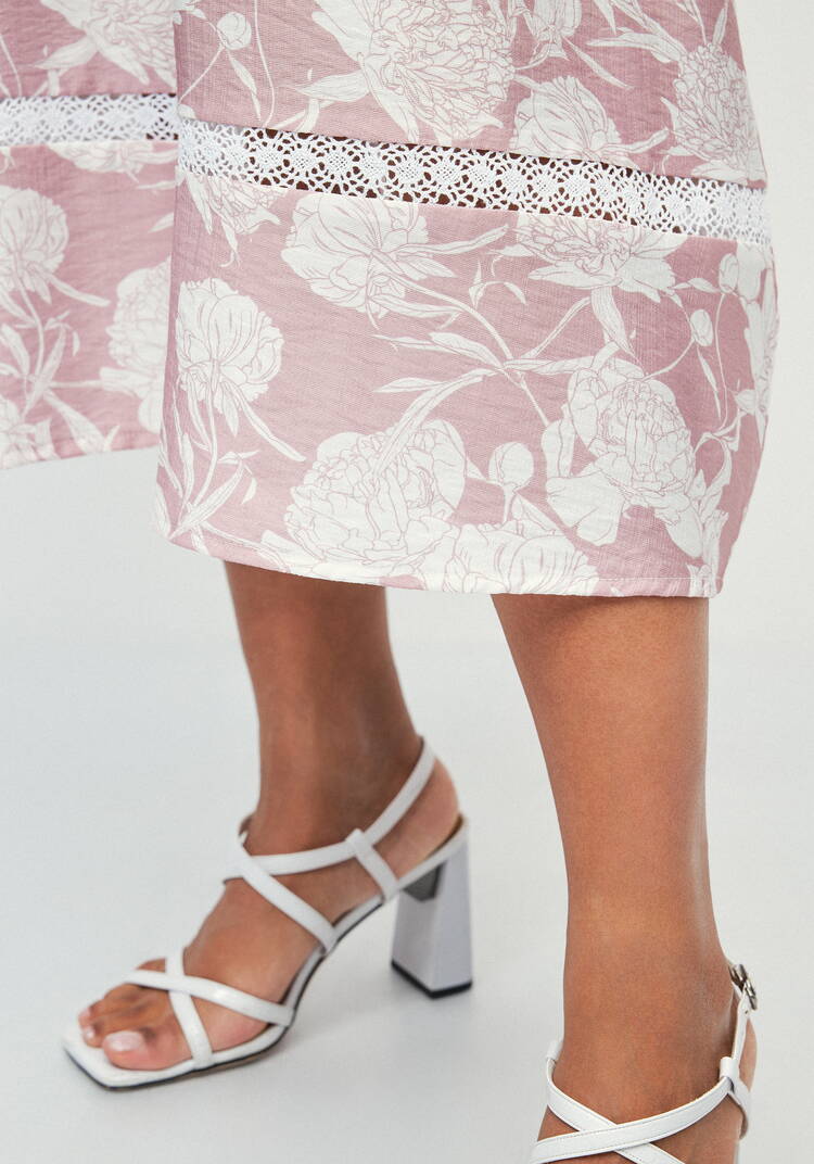 Платье с вставками кружева Катрин шир.  750, рис. 15