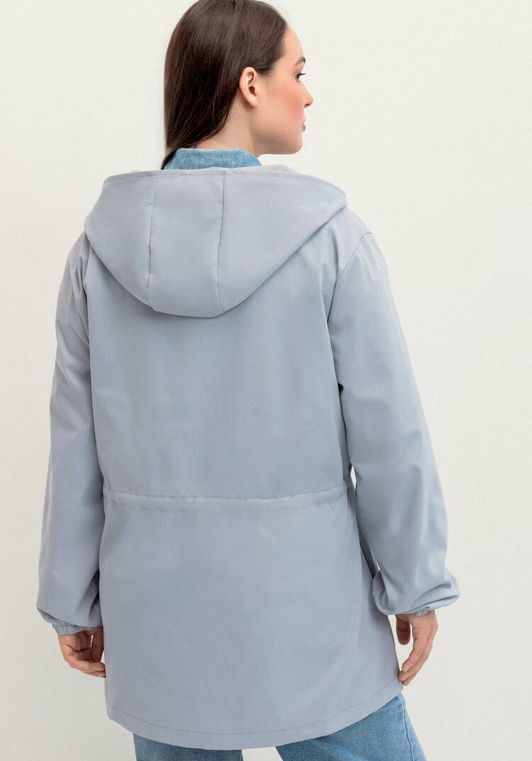 Ветровка с капюшоном и талии на кулиске шир.  750, рис. 30