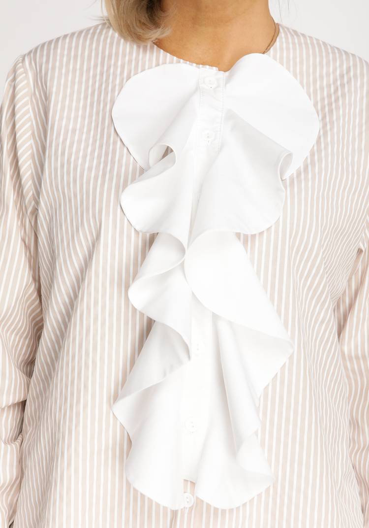 Блуза прямого кроя с жабо шир.  750, рис. 3