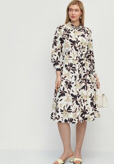 Платье-рубашка с принтом на поясе Вивьен