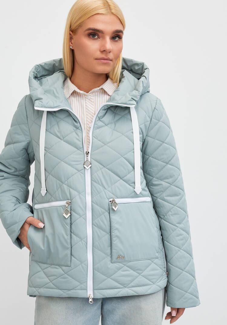 Куртка с контрастной молнией Вероника шир.  750, рис. 14