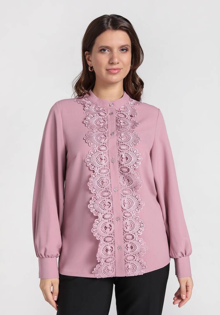 Блуза с ажурным кружевом Селена шир.  750, рис. 3