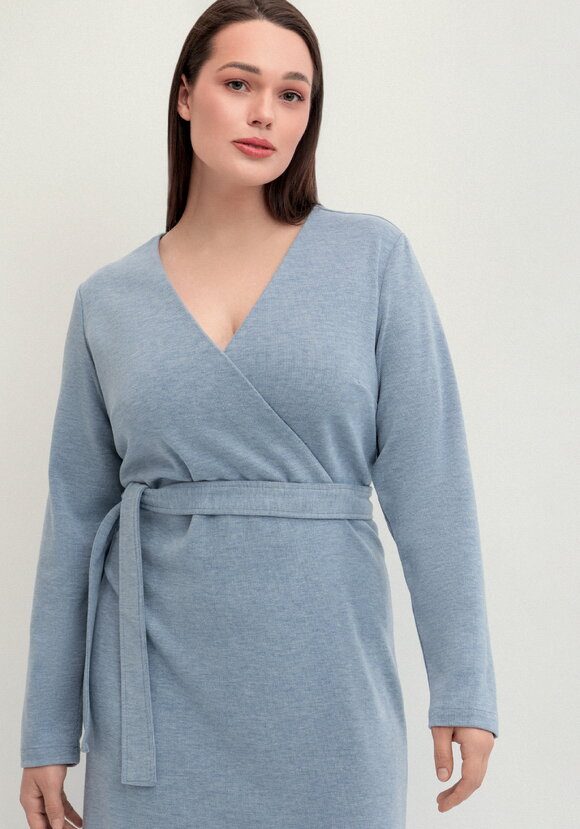 Платье трикотажное с поясом шир.  580, рис. 2