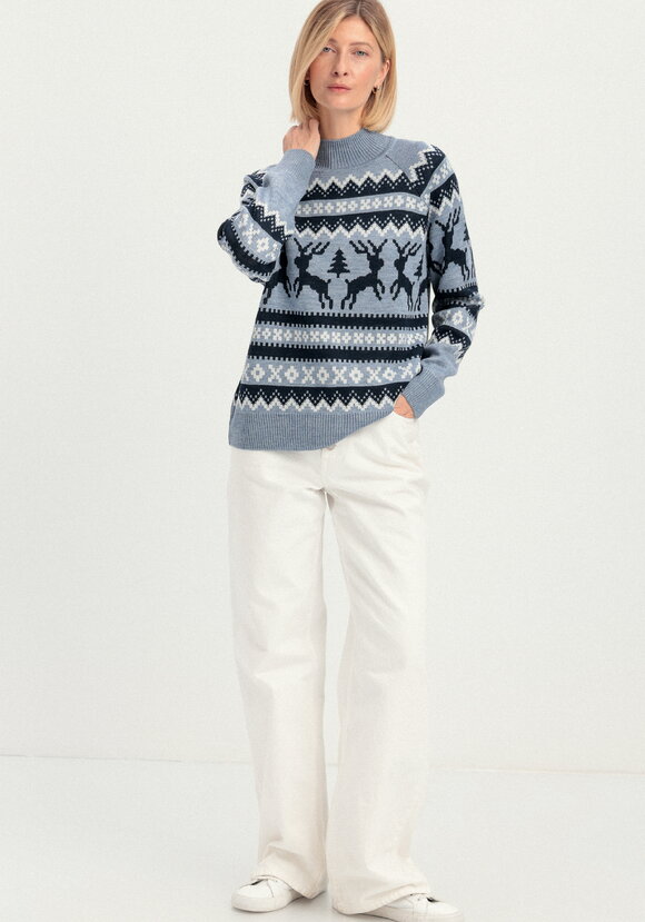 Джемпер с рождественским рисунком шир.  580, рис. 10