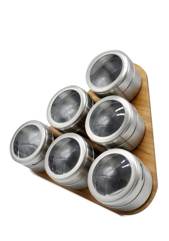 Набор для специй: 6 баночек на магнитах шир.  580, рис. 1