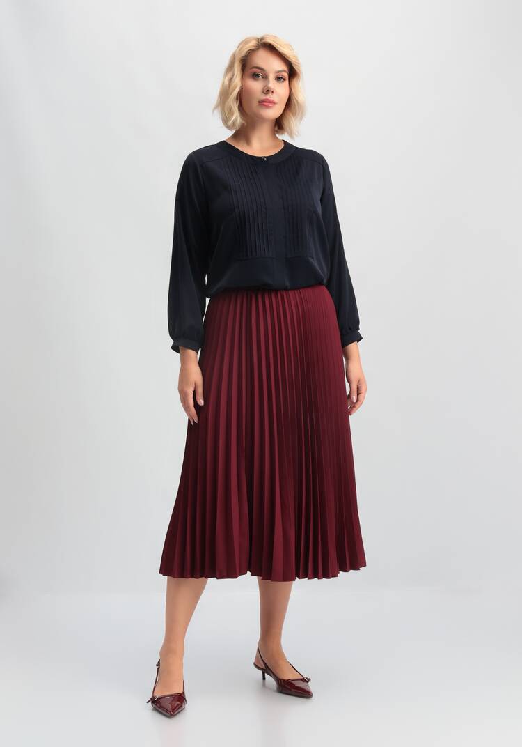 Юбка свободного кроя плиссированная шир.  750, рис. 8