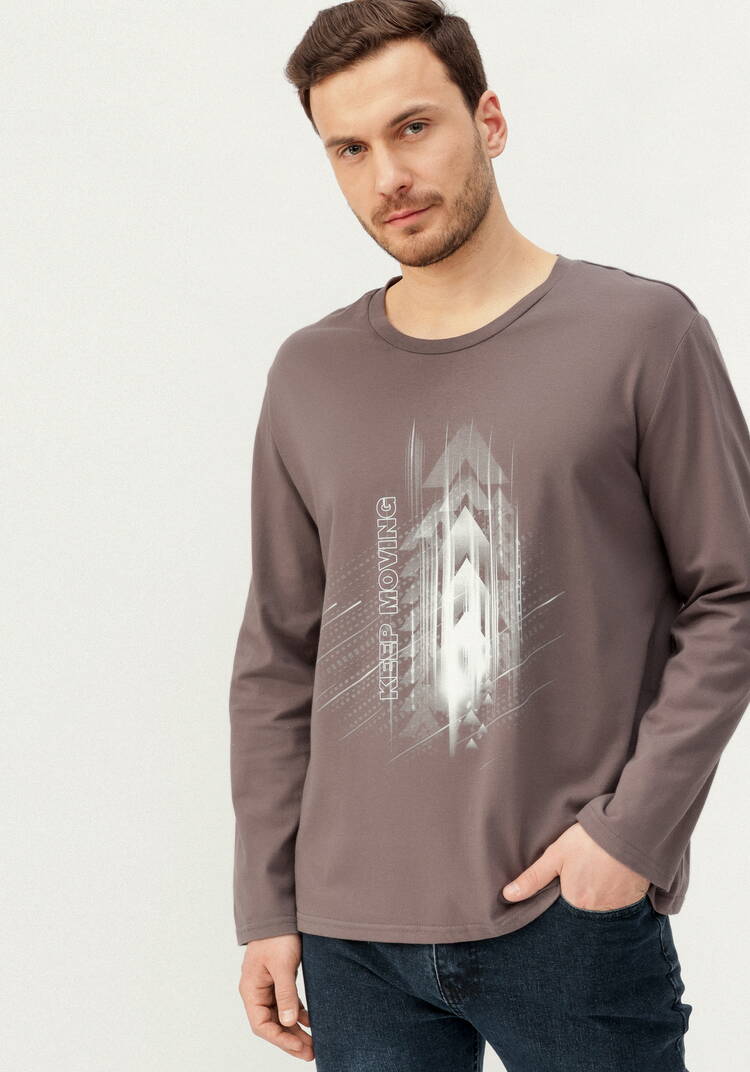 Комплект мужских лонгсливов с принтом шир.  750, рис. 31