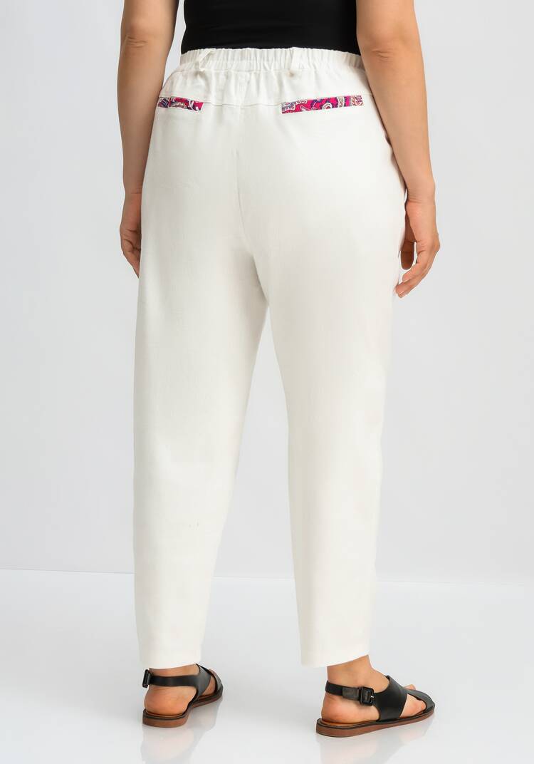 Брюки с контрастной отделкой шир.  750, рис. 19