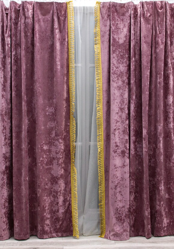 Портьера из бархата Маркиза, 2 шт. шир.  580, рис. 7