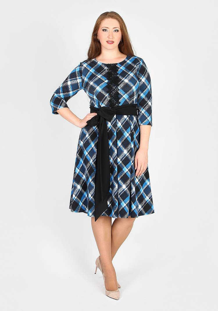 Платье расклешенного кроя с кружевом шир.  750, рис. 3