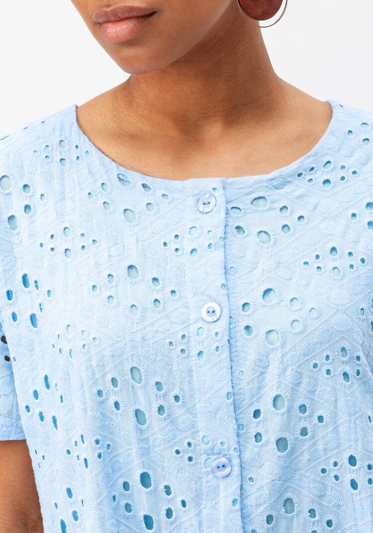 Платье ажурное с воланом шир.  750, рис. 6