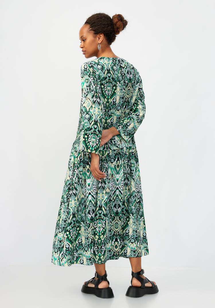 Платье с цветочным принтом свободного кроя шир.  750, рис. 10