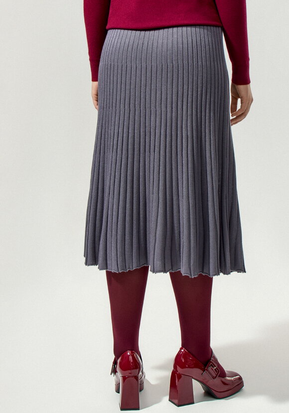 Юбка-плиссе на резинке ниже колена шир.  580, рис. 2
