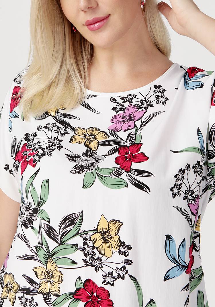 Блуза Цветочный день шир.  750, рис. 11