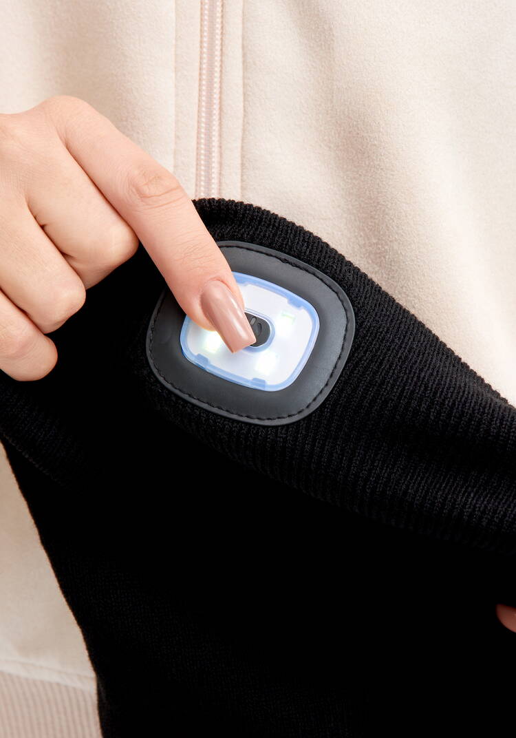 Шапка с фонарем Тeплый свет шир.  750, рис. 16