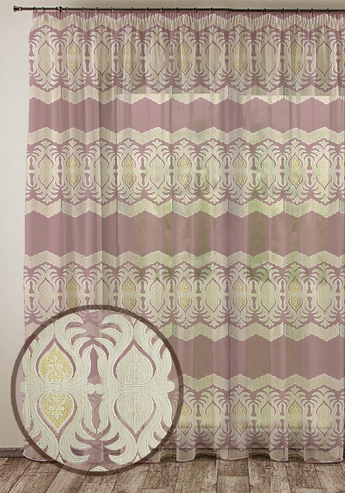 Тюль с жаккардовым тиснением "Очарование"