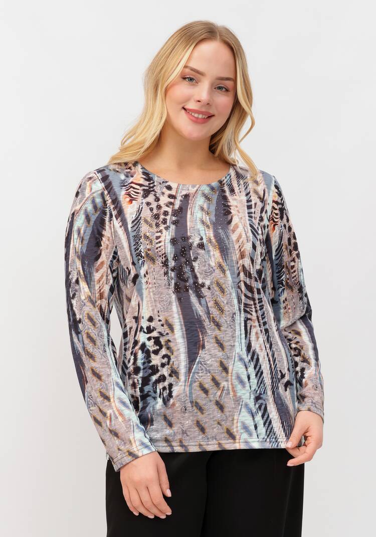 Блуза Ария с узором шир.  750, рис. 6