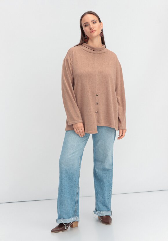 Джемпер с асимметричным низом шир.  580, рис. 18