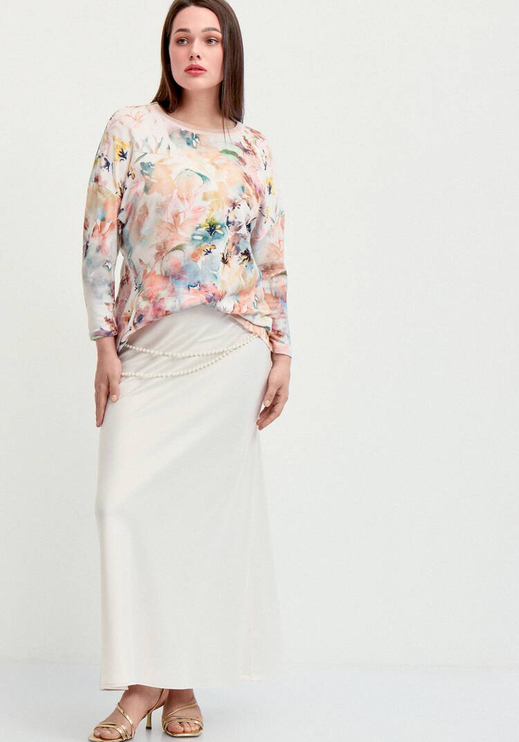 Джемпер оверсайз с акварельным рисунком шир.  750, рис. 10