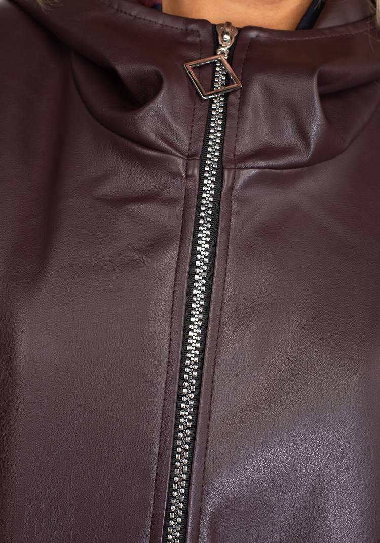 Пальто из экокожи Вечерний Лондон шир.  750, рис. 3