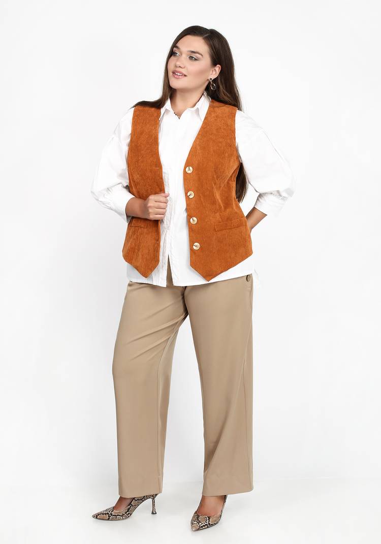 Жилет из вельвета шир.  750, рис. 11