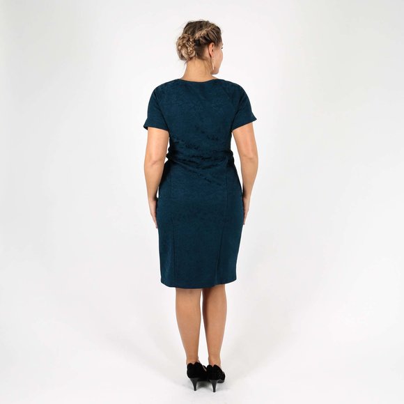 Платье-миди с коротким рукавом шир.  580, рис. 10