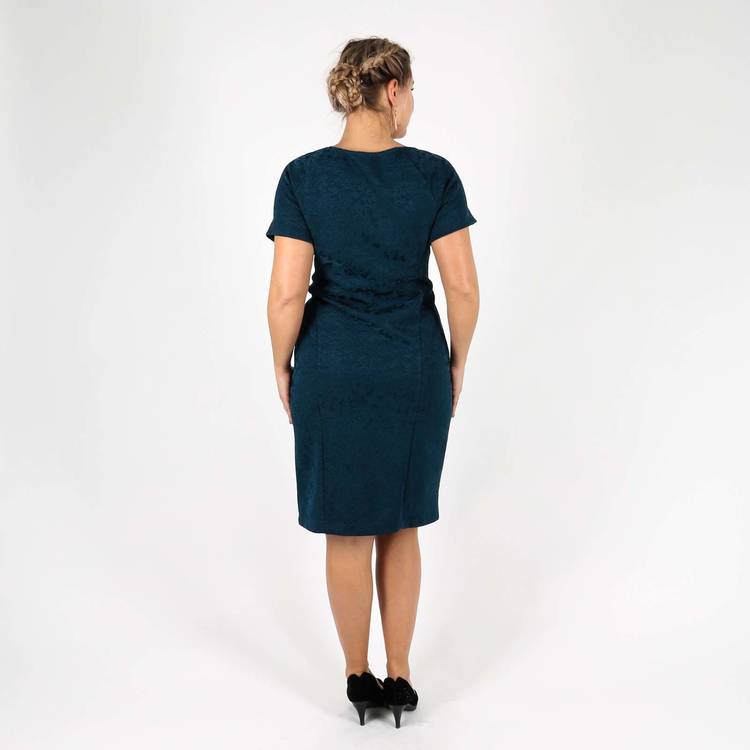 Платье-миди с коротким рукавом шир.  750, рис. 10