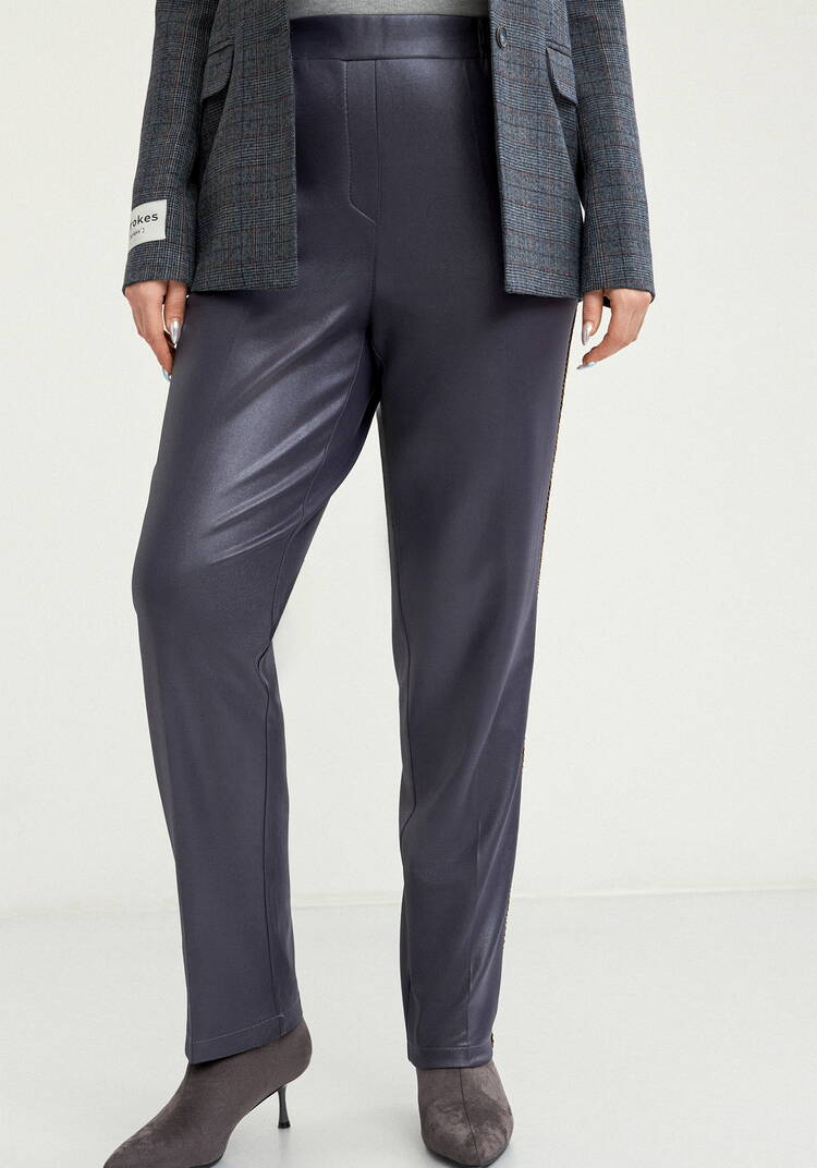 Брюки прямые с кантами по бокам шир.  750, рис. 9