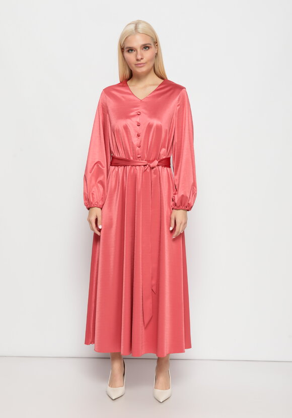 Платье с резинкой на талии и поясом шир.  580, рис. 3