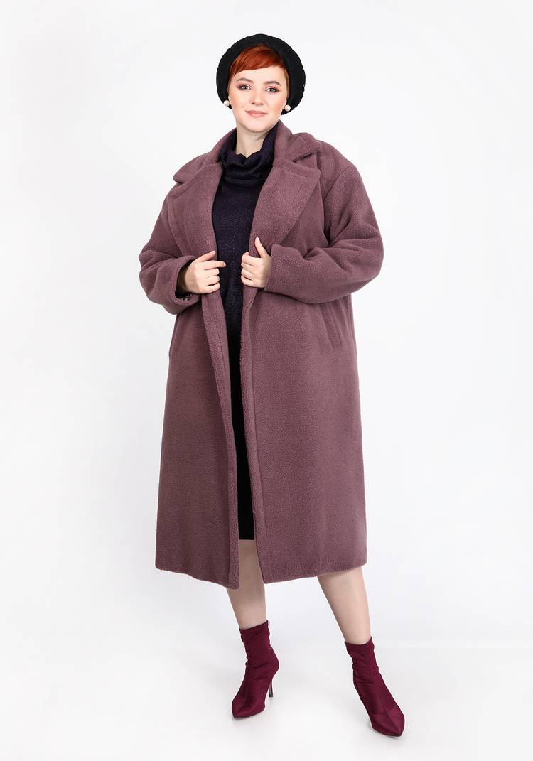 Шуба из эко-меха тедди шир.  750, рис. 15