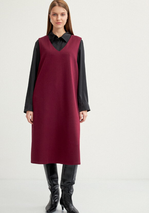 Сарафан трикотажный ,прямой с разрезами шир.  580, рис. 4