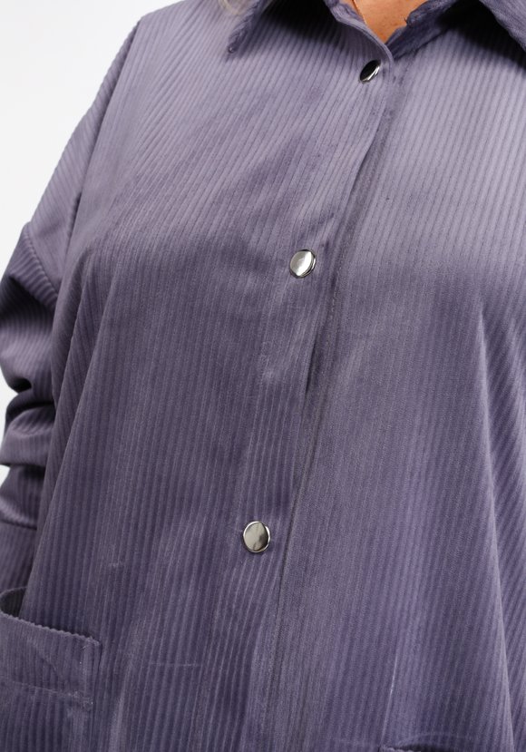 Платье-рубашка из крупного вельвета шир.  580, рис. 12