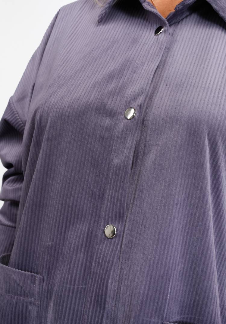 Платье-рубашка из крупного вельвета шир.  750, рис. 12