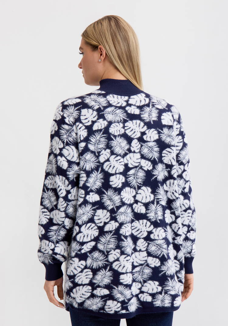 Туника пушистая с принтом шир.  750, рис. 32