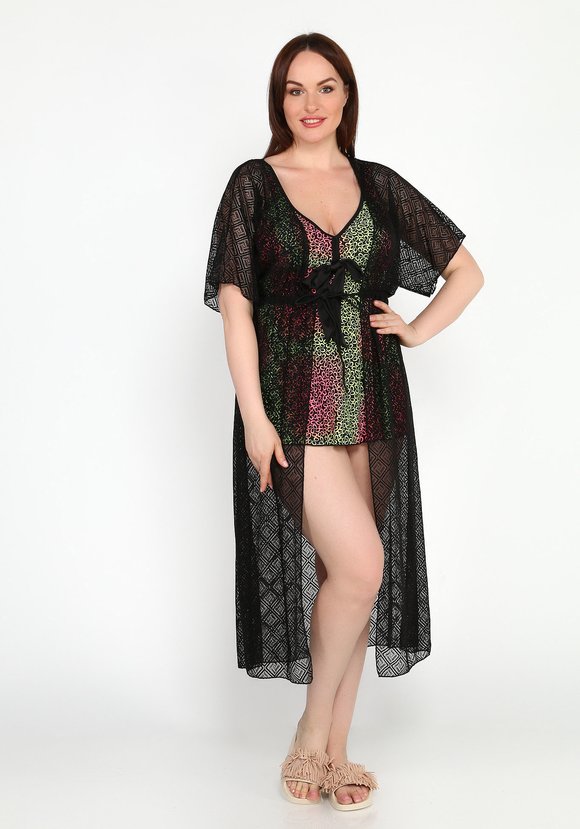 Туника летняя с кулиской на талии шир.  580, рис. 1