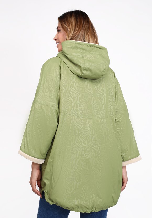 Куртка с капюшоном на подкладке из эко-меха шир.  580, рис. 14