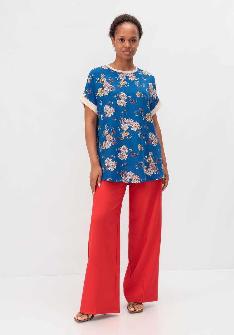 Блуза с цветочным принтом Аманда шир.  750, рис. 17