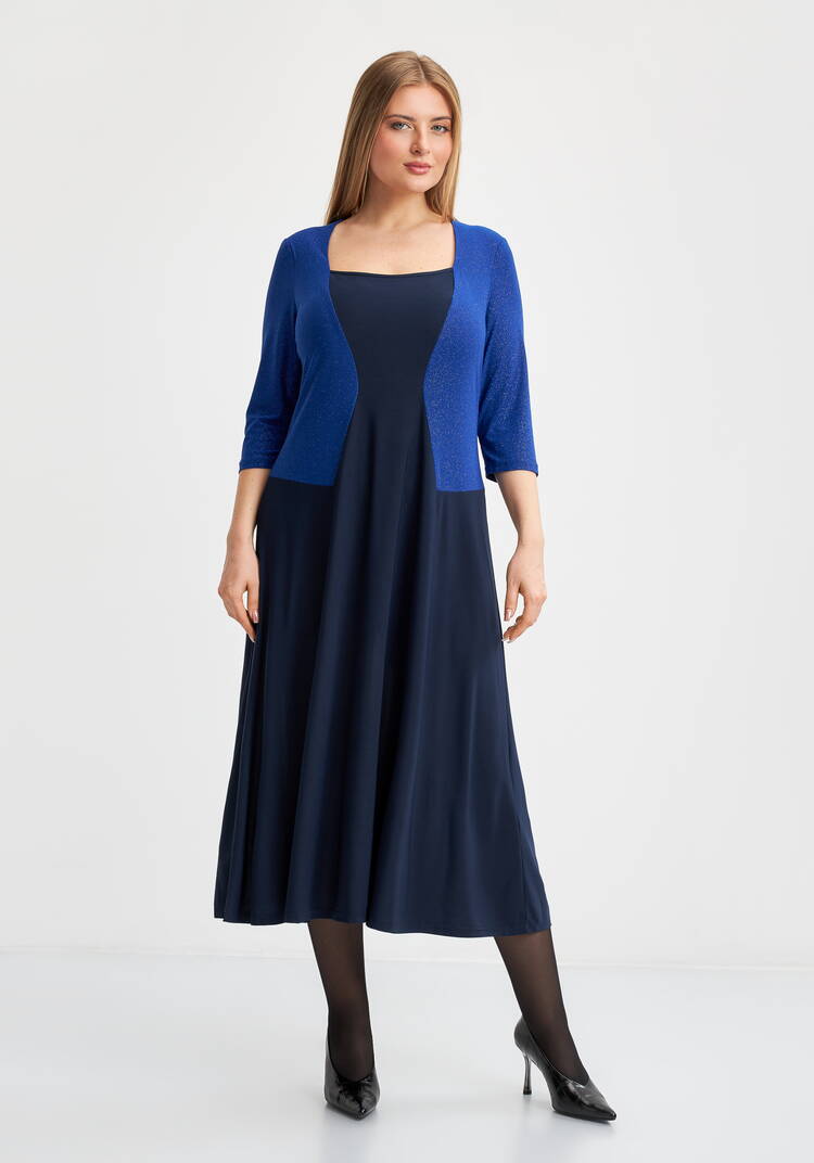 Платье Алина с эффектом костюма шир.  750, рис. 16