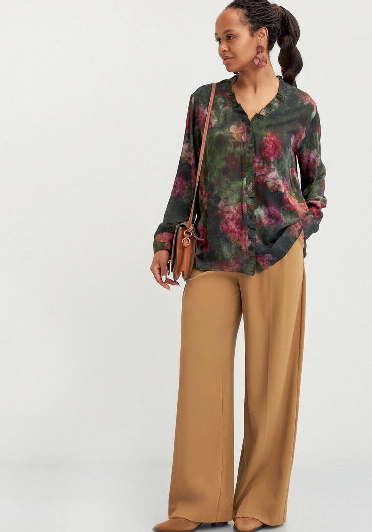 Блуза с потайной застежкой шир.  750, рис. 7