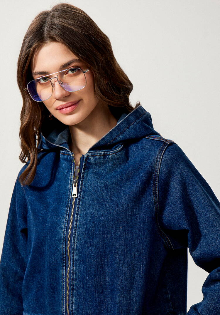 Джинсовая куртка с капюшоном шир.  750, рис. 24