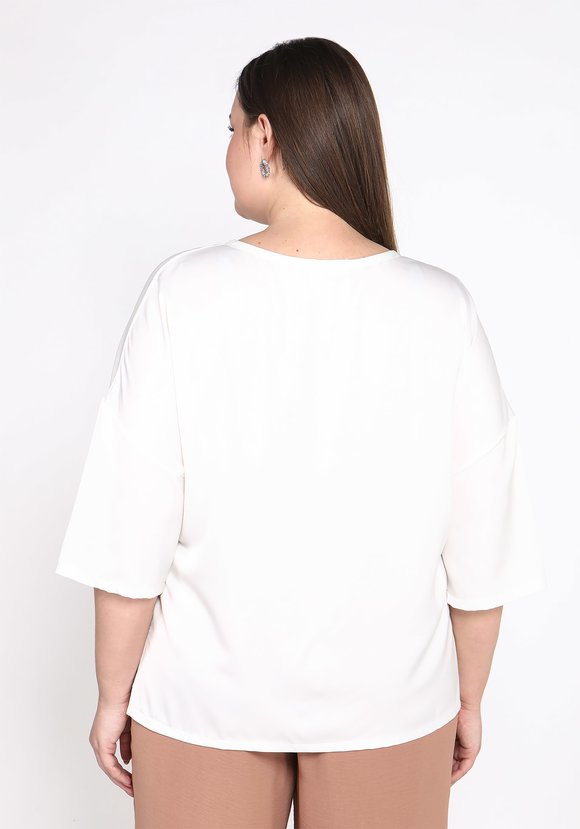 Блуза базовая однотонная шир.  580, рис. 15