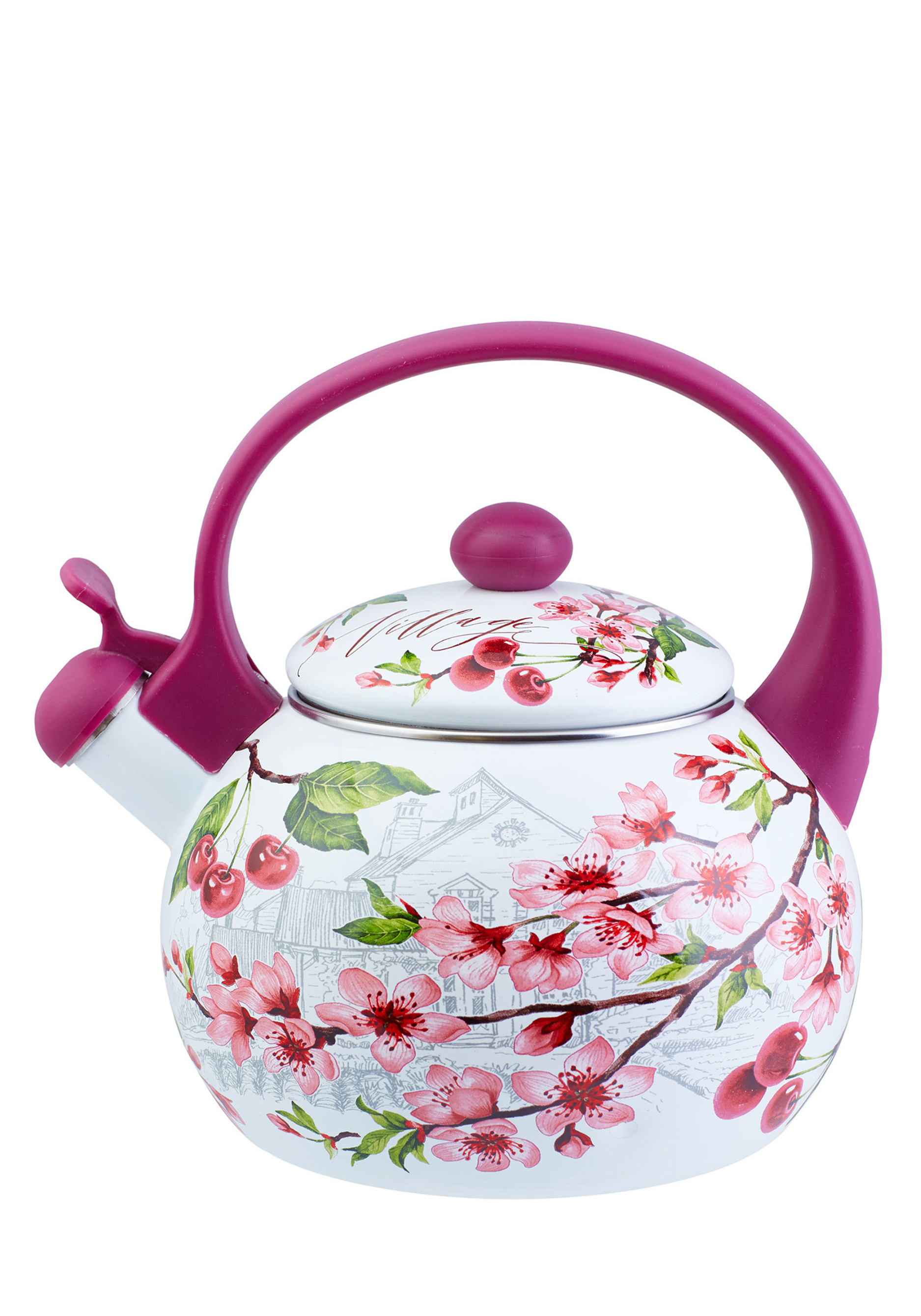 Чайник эмалированный со свистком quotЦветение quot 2499₽