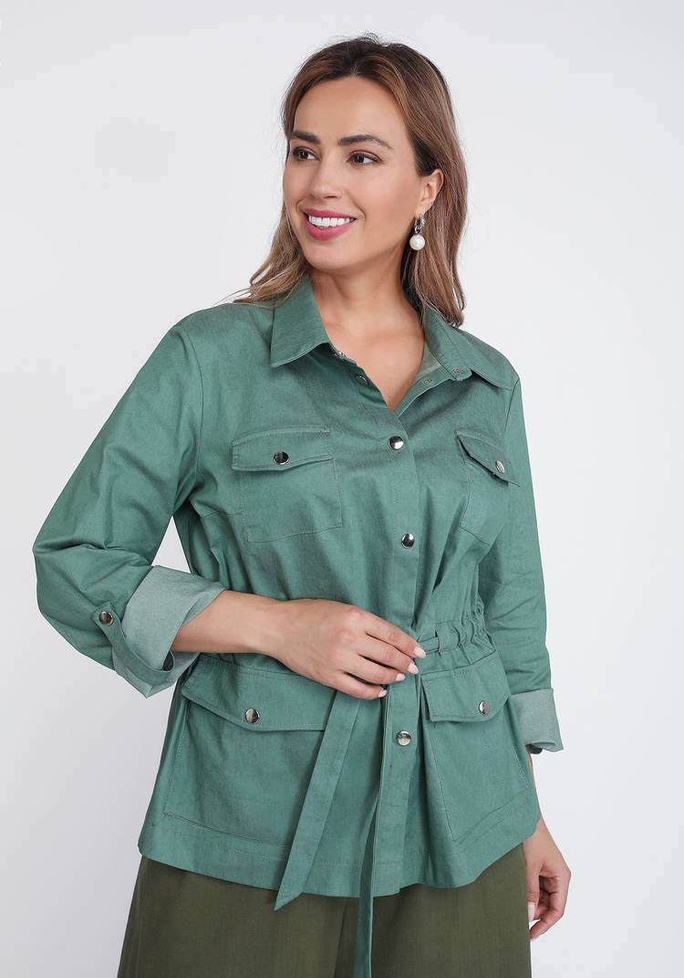 Ветровка на кулиске и патами на рукавах шир.  750, рис. 3