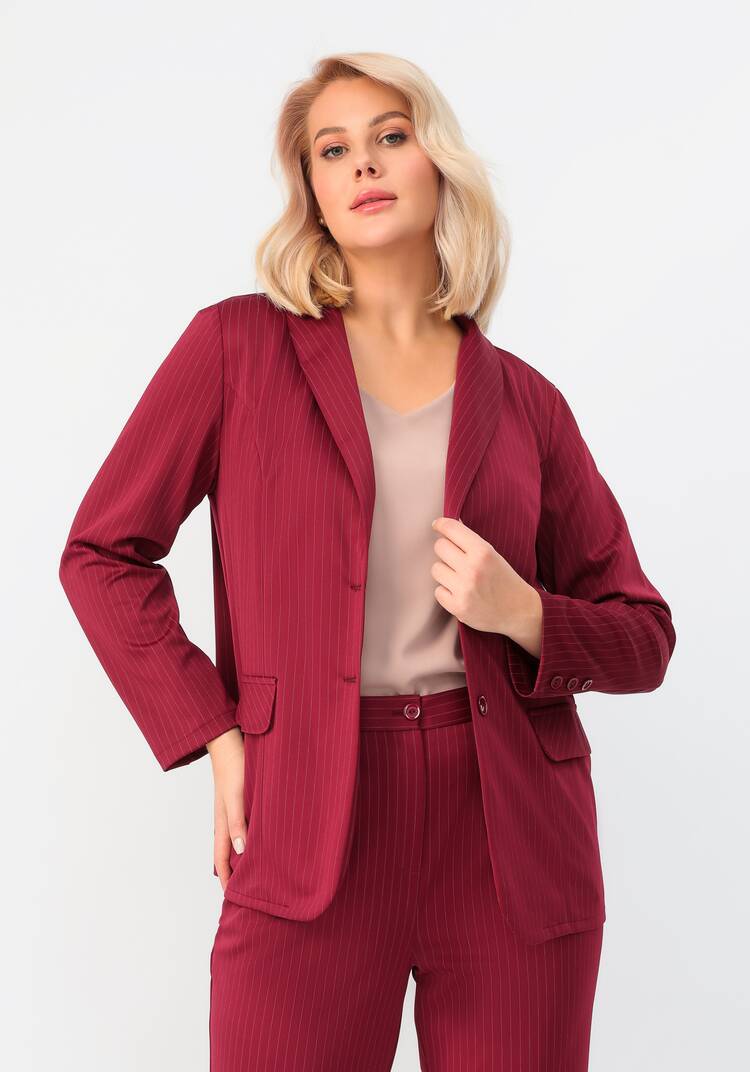 Пиджак однобортный в полоску шир.  750, рис. 8